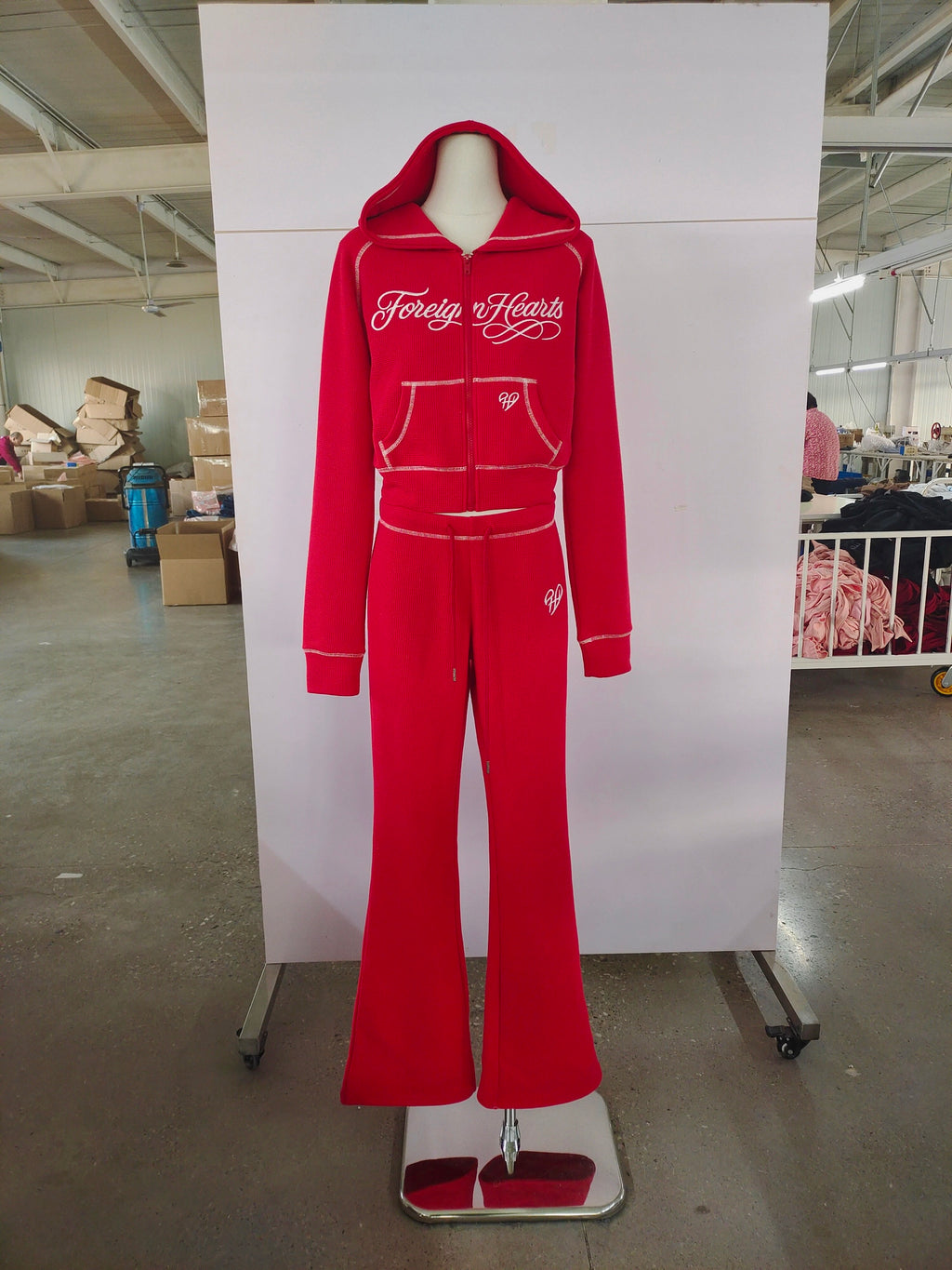 WAFFLE KNIT SET