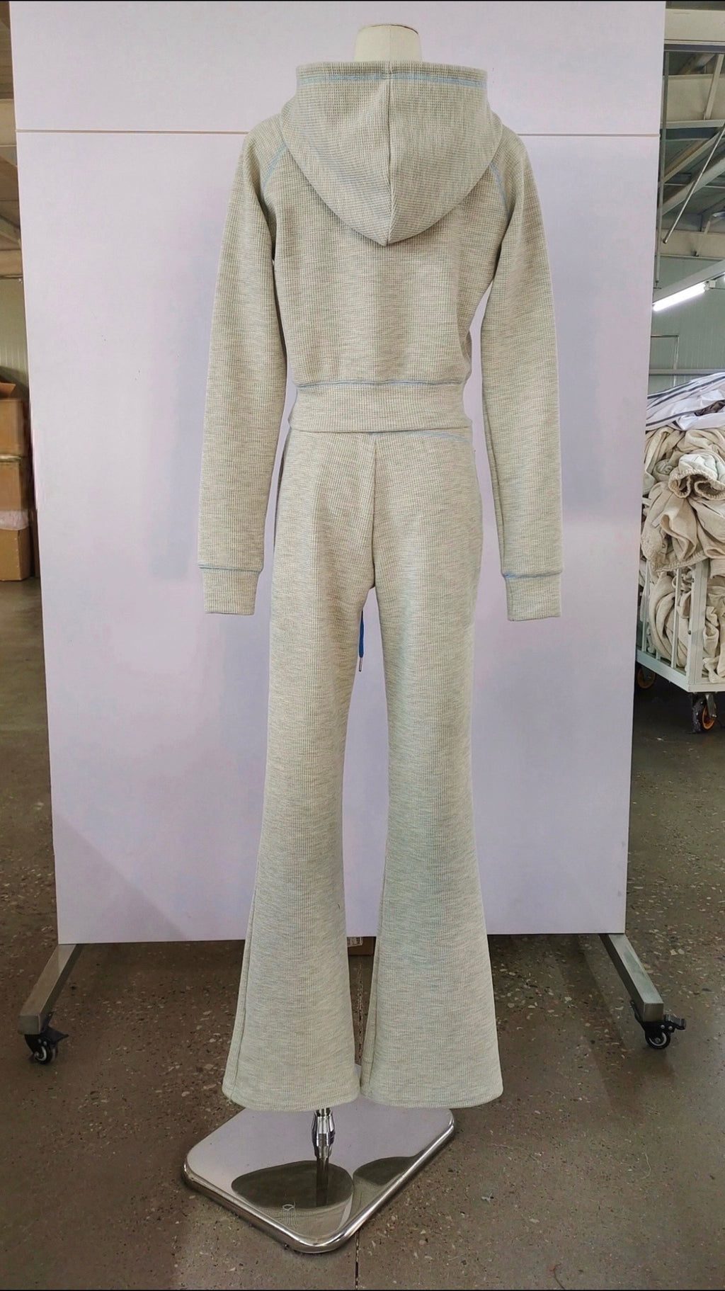 WAFFLE KNIT SET