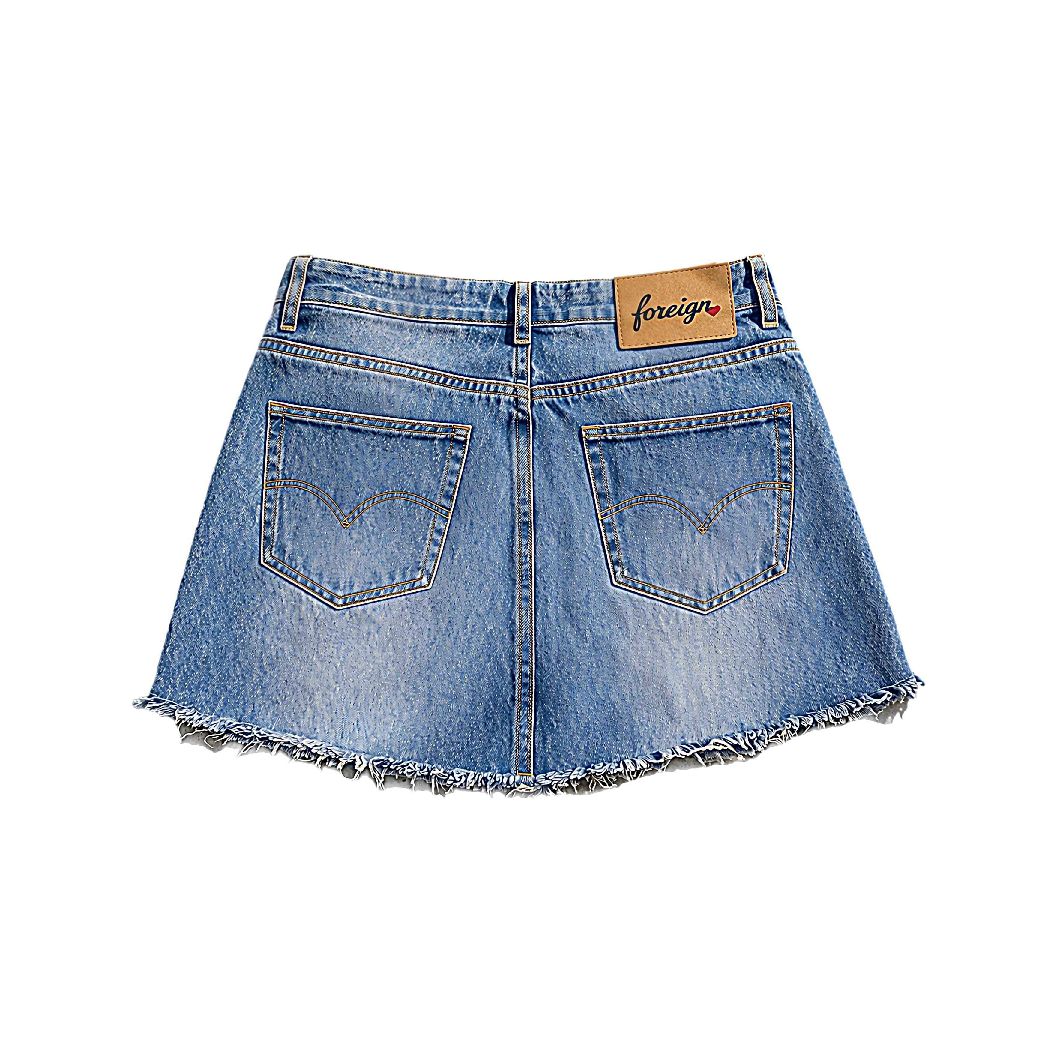 Foreign Hearts “Dirty Love” Denim Skirt